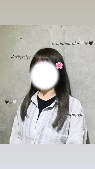 カラー 韓国風/透明感 🎀𝑹𝒖𝒌𝒂のヘアスタイル
