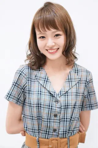 ミディアム カラー パーマ ディレクター ノナカのヘアスタイル