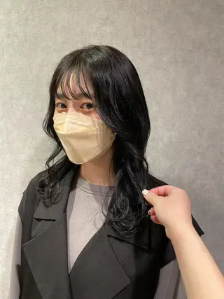 カラー ミツキ/ 透明感カラー/セットのヘアスタイル