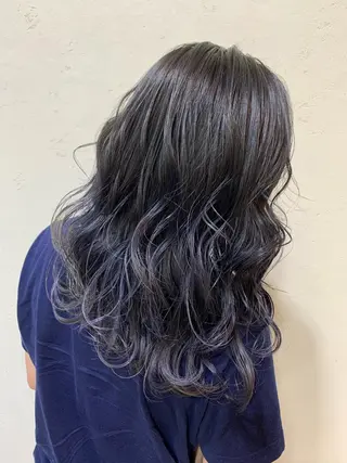 セミロング カラー 天野 開のヘアスタイル
