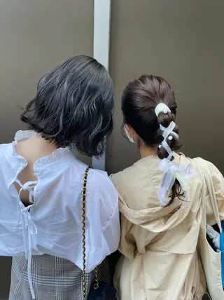 セミロング ヘアアレンジ ヘアセット/髪質改善 🌿 長 若奈のヘアスタイル