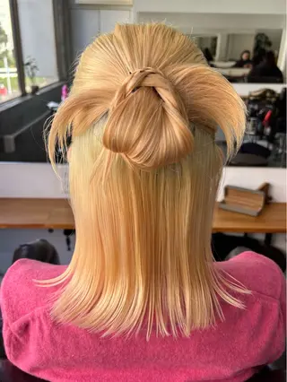 ミディアム ヘアアレンジ 河原 彩心【葛西/西葛西】のヘアスタイル