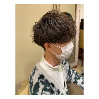 パーマ メンズ 菊池大一 溝の口パーマのヘアスタイル