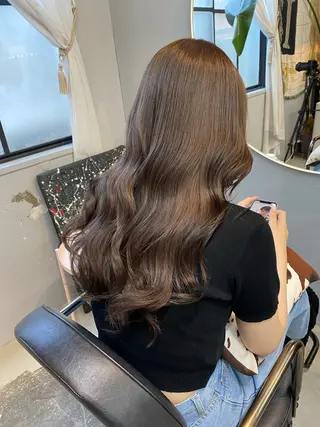 ロング カラー ヘアアレンジ chapter問屋町 💘小室明華のヘアスタイル