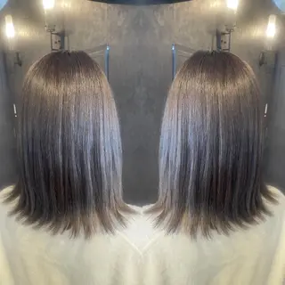 ミディアム カラー tocca 💜石田愛結💜のヘアスタイル