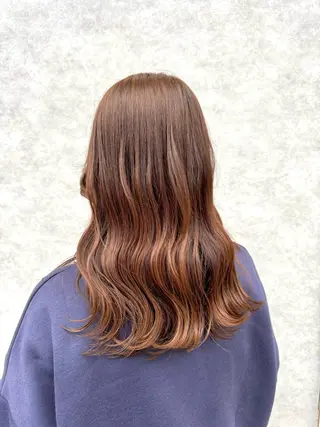 セミロング 米元 春奈のヘアスタイル