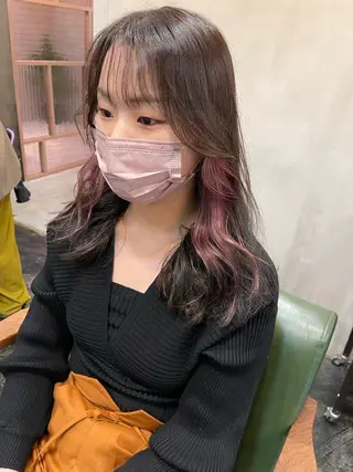 セミロング 韓国 / 中国ヘア 🦋Noniのヘアスタイル