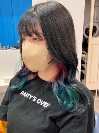 セミロング カラー uros.所属・メンズパーマ/ エクステ🌞セナのヘアスタイル