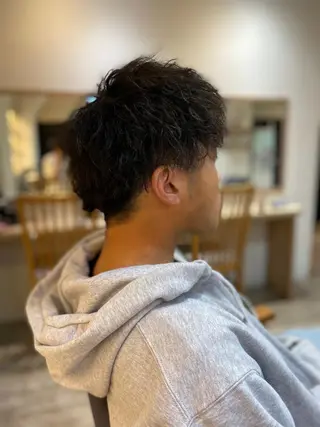 ショート パーマ メンズ ヨシダ フミノリのヘアスタイル