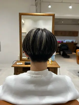 カラー メンズ 山﨑 燦人のヘアスタイル