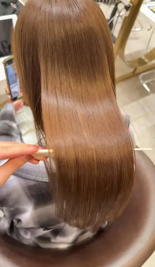 ロング パーマ ブリーチなし レイヤーKYONのヘアスタイル