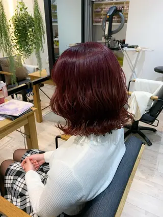 ミディアム カラー 高尾亮輔/ ボブ特化美容師のヘアスタイル