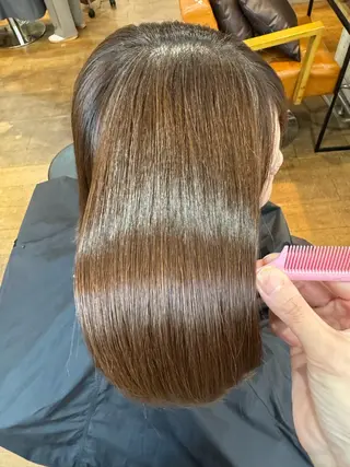 ミディアム 美髪矯正 SAORIのヘアスタイル