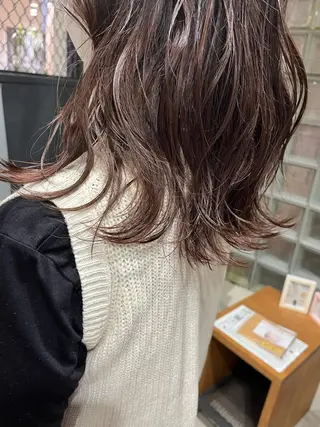セミロング 飯田 愛結のヘアスタイル