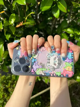 ネイル ☁️Minmin Tsuki💙🩵のネイルデザイン