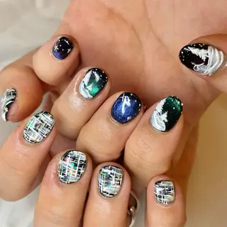 メンズ ネイル nail&eye Aoのマツエク・マツパデザイン