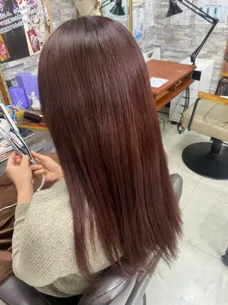 ロング 土屋朱理/ ハイトーンカラーのヘアスタイル