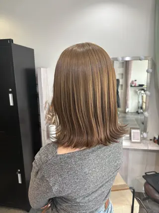 ミディアム カラー nagano saraのヘアスタイル