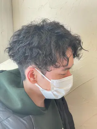 ショート パーマ メンズ メンズ特化/パーマ指 名No.1/百瀬太郎のヘアスタイル