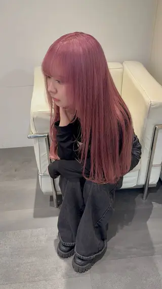 ロング カラー ハイトーン美容師 🤍のあ🤍のヘアスタイル