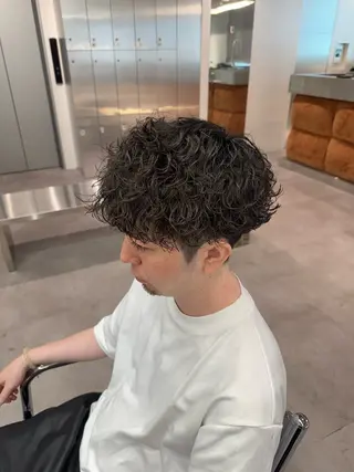 パーマ メンズ ブリーチ/パーマ特化 片平和寿のヘアスタイル