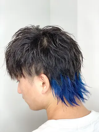 ショート カラー ヘアアレンジ メンズ ⭐️柏木皇気ブリーチ ムラ修正/他店直しのヘアスタイル