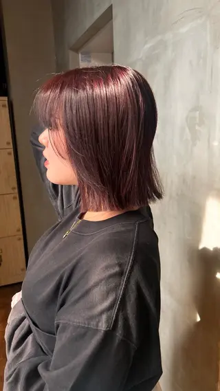 ミディアム カラー EMANONアザレア梅田所属・堤 麻衣子のヘアスタイル