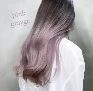 ロング カラー ブリーチなし透明感カ ラー×韓国ヘア♡ヒデのヘアスタイル