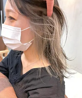 ミディアム カラー mee.urawa所属・似合わせショート×透 明感/やじまたかしのヘアスタイル