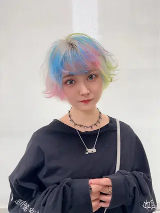 ショート カラー 最高級髪質改善 🦄ブリーチYUGOのヘアスタイル