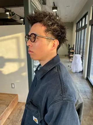 ショート パーマ メンズ メンズ🎱女性も歓迎 ✨🌵榊原崇文🌵のヘアスタイル