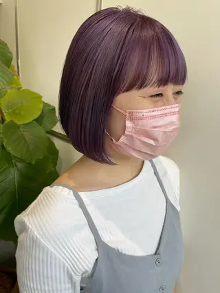 ミディアム カラー ill.所属・ill［イル］大須 ダブルカラー髪質改善のヘアスタイル