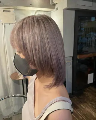 ミディアム カラー 國井 廉のヘアスタイル