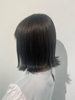 ミディアム カラー 伊藤 歩のヘアスタイル