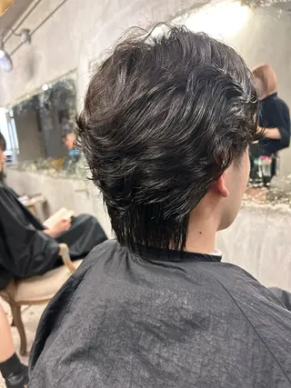 ショート パーマ ヘアアレンジ メンズ お任せヘア☘️☘️ 及川渚のヘアスタイル