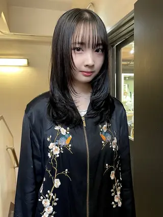 ロング カラー 安部佑哉/ハイトーン /レイヤー/グランジのヘアスタイル