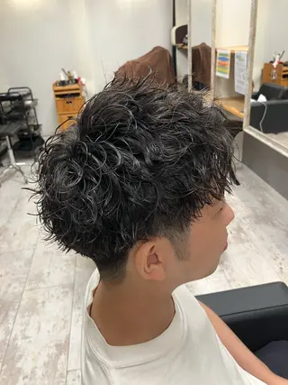 パーマ メンズ メンズ特化/パーマ/ フェードWATARUのヘアスタイル
