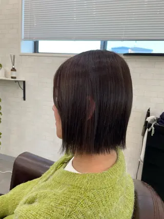 ショート 縮毛矯正・髪質改善個室型salon Cannaつくばみどりの美容室【カンナ】所属・Canna honokaのヘアスタイル