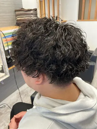 パーマ メンズ メンズ特化/パーマ/ フェードWATARUのヘアスタイル