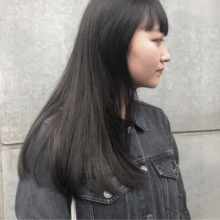 ロング ボブ／レイヤー／艶 🦕risa  森下のヘアスタイル