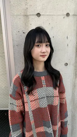 ロング 韓国風レイヤー🗝要 暗透カラー📓吉祥寺のヘアスタイル