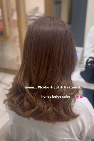 ミディアム 🎀さ こﾁ🎀のヘアスタイル