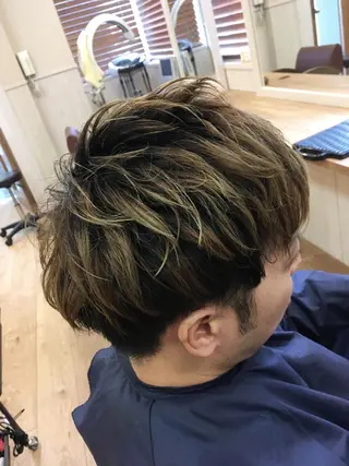 ショート カラー メンズ yuri🌼 NUMBER 天王寺のヘアスタイル