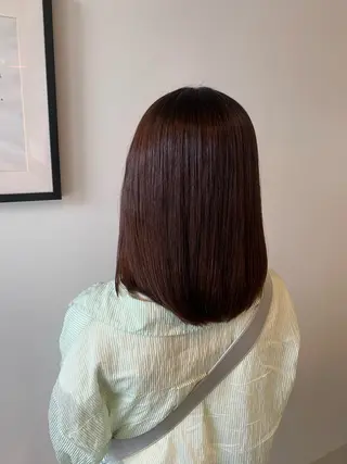 ミディアム AUBE 浅野のヘアスタイル