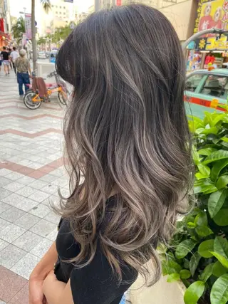 セミロング 髪質改善🇰🇷レイ ヤーカット/艶透明髪のヘアスタイル