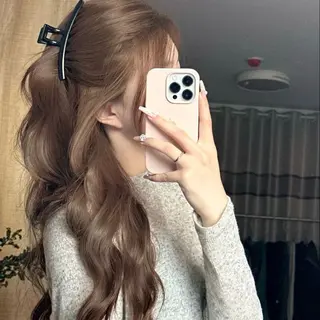 ロング カラー ヘアアレンジ maoブリーチ無し 似合わせカラーのヘアスタイル