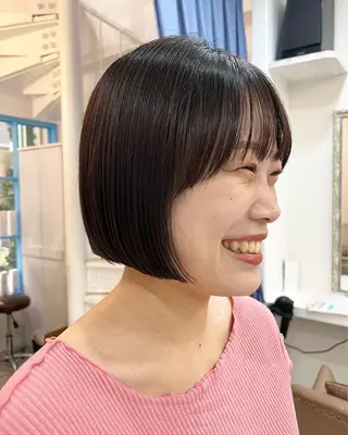 ショート ボブ／ミニボブ／ akaneのヘアスタイル