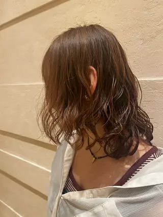 ミディアム パーマ モッズヘアアカデミー所属・ヒグチ リンのヘアスタイル