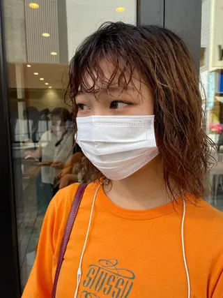 ミディアム パーマ 🩵ANELA東口 齋藤琴音💚のマツエク・マツパデザイン