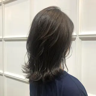 ミディアム マンツーマン／韓国 ヘア‎Amiのヘアスタイル